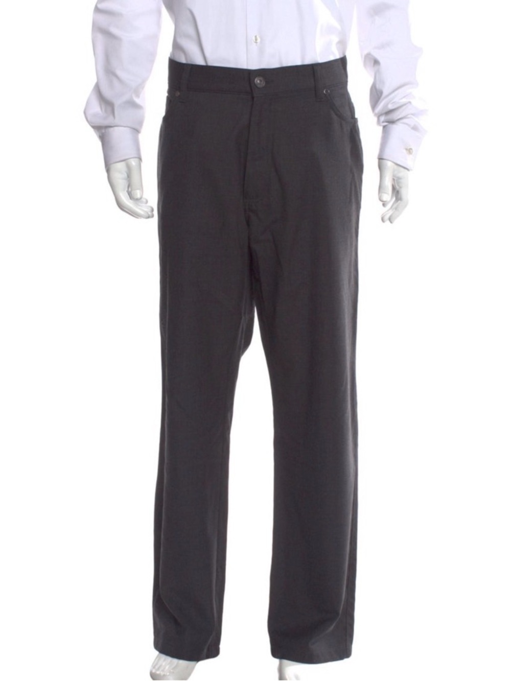 Ermenegildo Zegna Gray Straight-Leg Dress Pants